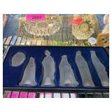 Neiman Marcus Frosted Nativity Figurine Set