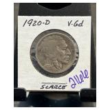 1920-D Buffalo Nickel in Holder