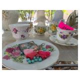 English Bone China Teacups and Saucers