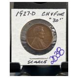 1927-D Lincoln Wheat Cent in Holder