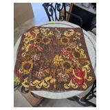 Chanel Paris Silk-Style Floral Scarf