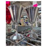Raimond Italy Metal Goblets Pair