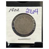 1902 Liberty Head V Nickel Coin