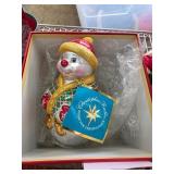 Christopher Radko Snowman Ornament Box