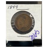 1899 U.S. Indian Head One Cent Coin