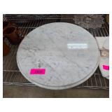 Round White Marble Turntable