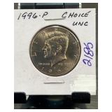 1996-P Kennedy Half Dollar, Choice UNC