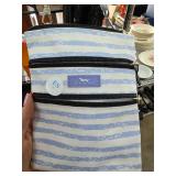 Blue and White Striped Crossbody Bag