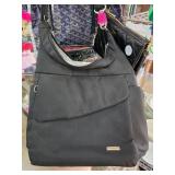 Travelon Black Shoulder Bag with Compartments
