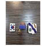 Enameled Pins and Badge