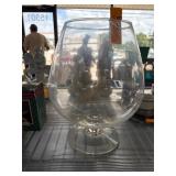 Clear Glass Footed Decorative Bowl