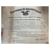 Franklin D. Roosevelt Presidential Document