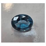 3ct Blue Topaz Gemstone in Oval Cut