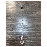 Sterling Silver Tangled Pendant with Pearls