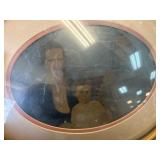 Oval Framed Portrait Under Glass