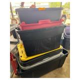 Stack of Heavy-Duty Storage Totes