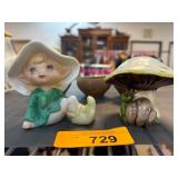 Homco Figurines and Handcrafted Clay Pots