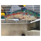 Hand-Painted Metal Fish Wall Art