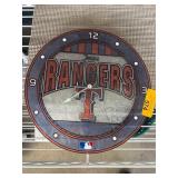 Texas Rangers Wall Clock with Logo Design
