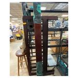 Wooden Bed Frame Components in Dark Finish