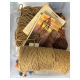 Macrame Supplies with Patterns and Beads