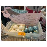 Decorative Angel and Assorted Ornaments