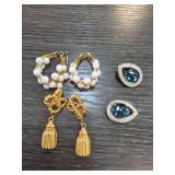 Gold-Tone and Stone Earrings Assortment