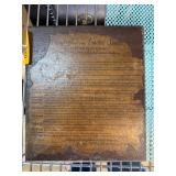 Wooden Plaque Depicting Bill of Rights