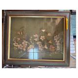 Framed Pressed Floral Art Composition