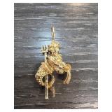 Sterling Silver Neptune Pendant