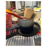 Kitchenware Lot with Enamel and Ceramic Pieces