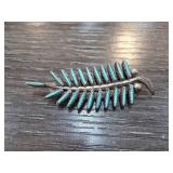 Sterling Silver Zuni Evans Waatsa Needlepoint Pin
