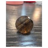 24.5cts Smokey Quartz w Tourmaline Inclusions