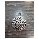 Sterling Silver Round Pendant