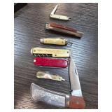 Pocket Knives with Various Finishes