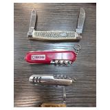 Three Multi-Function Pocket Knives