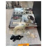 Ceramic Dog Figurines and Dog Book