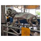 Peltro Pewter Silver-Toned Lion Figurine