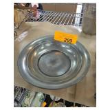 English Pewter Footed Bowl with Hallmarks