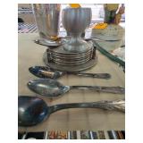 Metal Egg Cup With Assorted Spoons Set