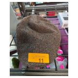 Hanna Hats Brown Tweed Cap Made in Ireland
