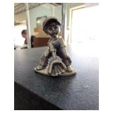 Hudson Pewter Figurine of a Baseball Player