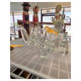 Clear Glass Elephant Figurine