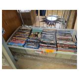 DVDs and Blu-rays in Plastic Bin