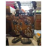 Decorative Wire Sculptures With Rhinestones