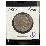 1920 Buffalo Nickel in Fine Condition