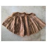 Brown Fur Stole with Lined Interior