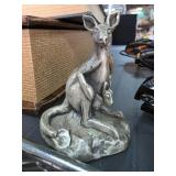 Peltro Kangaroo With Joey