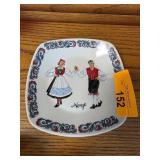 Decorative Ceramic Plate with Norwegian Design