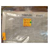 The London Times Newspaper, April 30, 1862